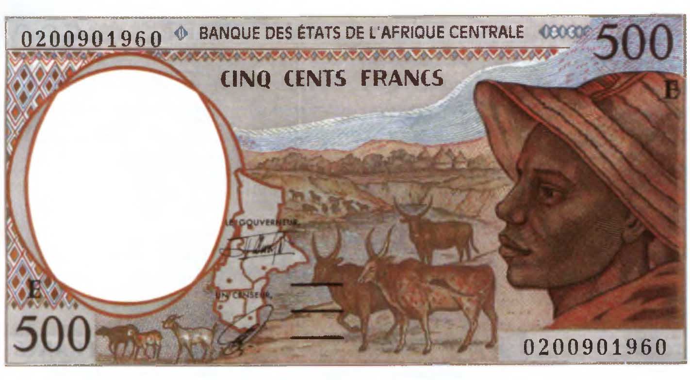 500 франков 1994 г. Центральноафриканская Республика.