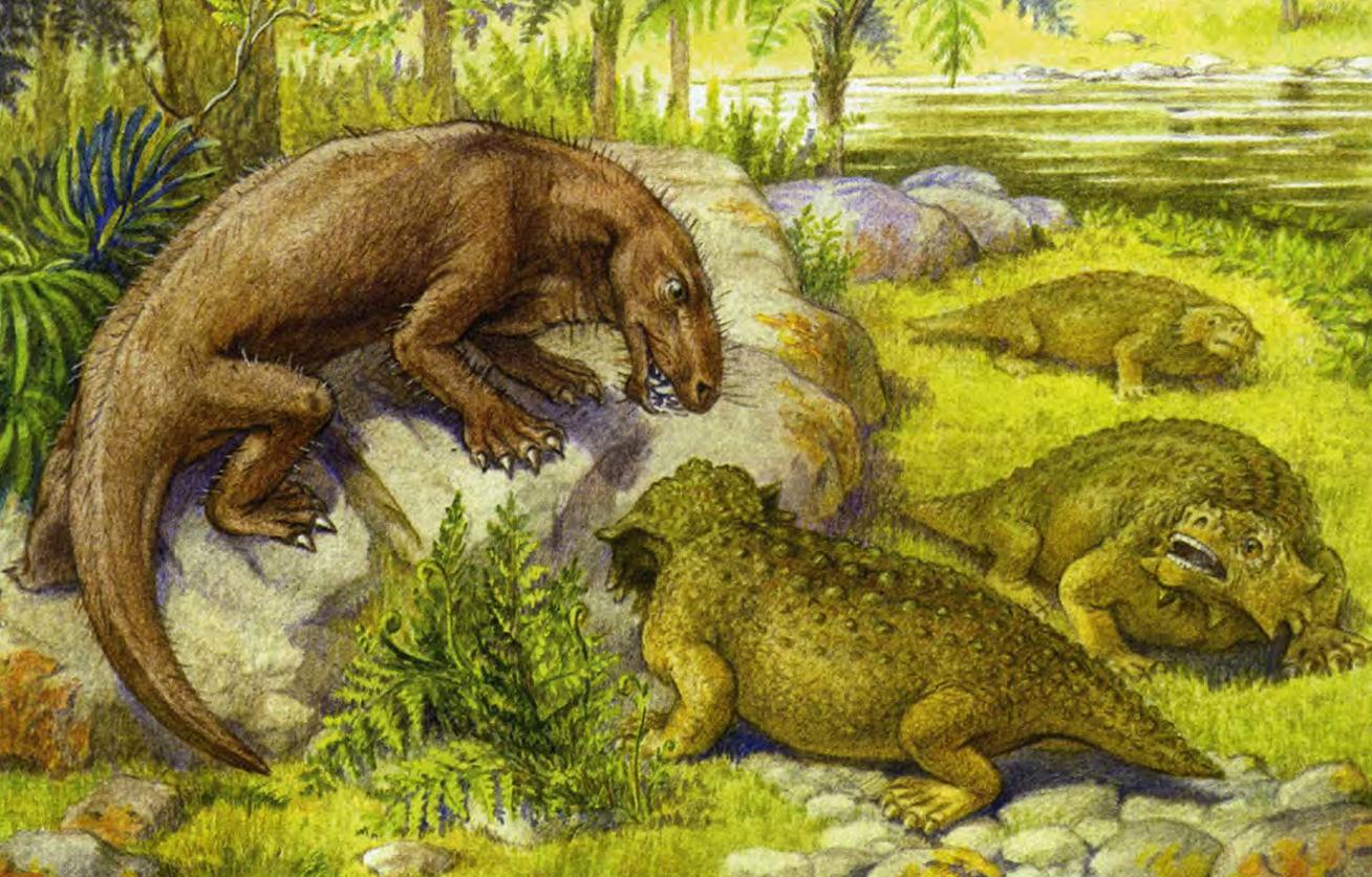 Иностранцевия и скутозавр. Древние рептилии на территории России.
