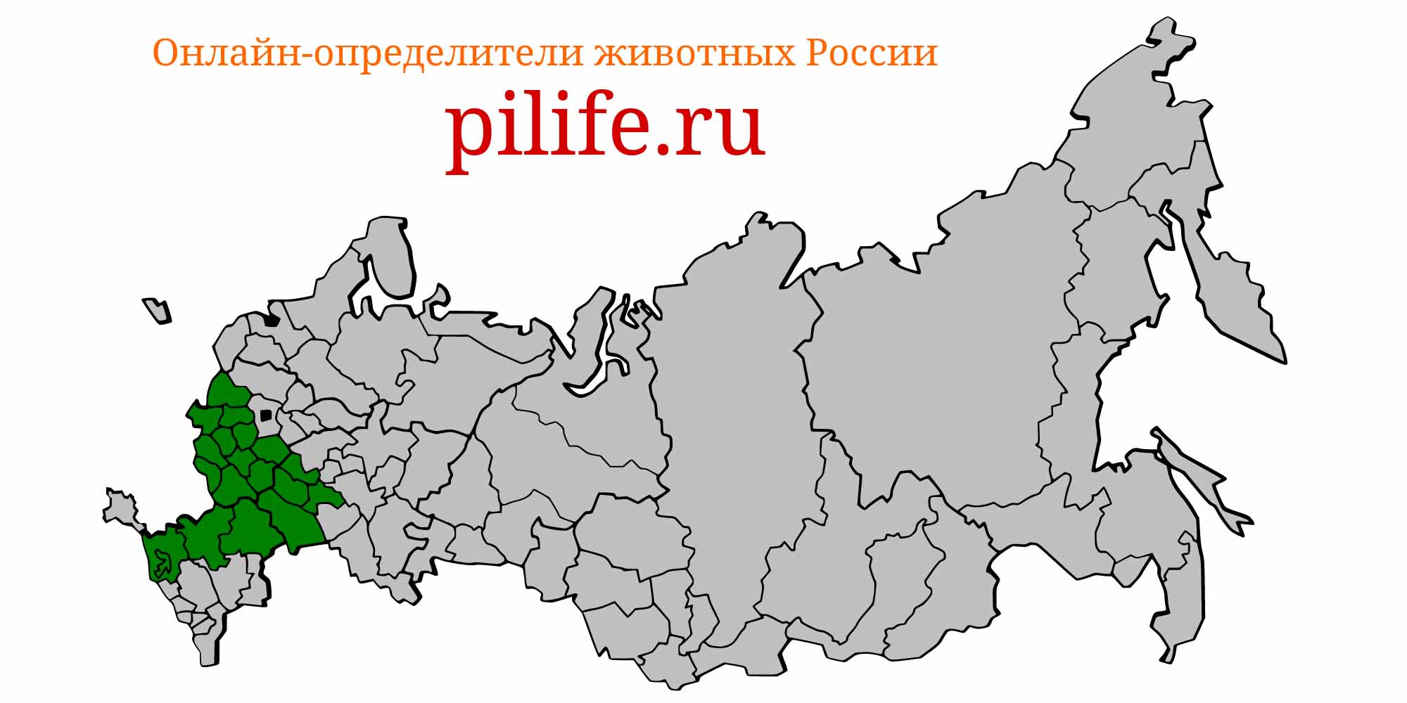 Ареал обитания eudontomyzon mariae на карте России