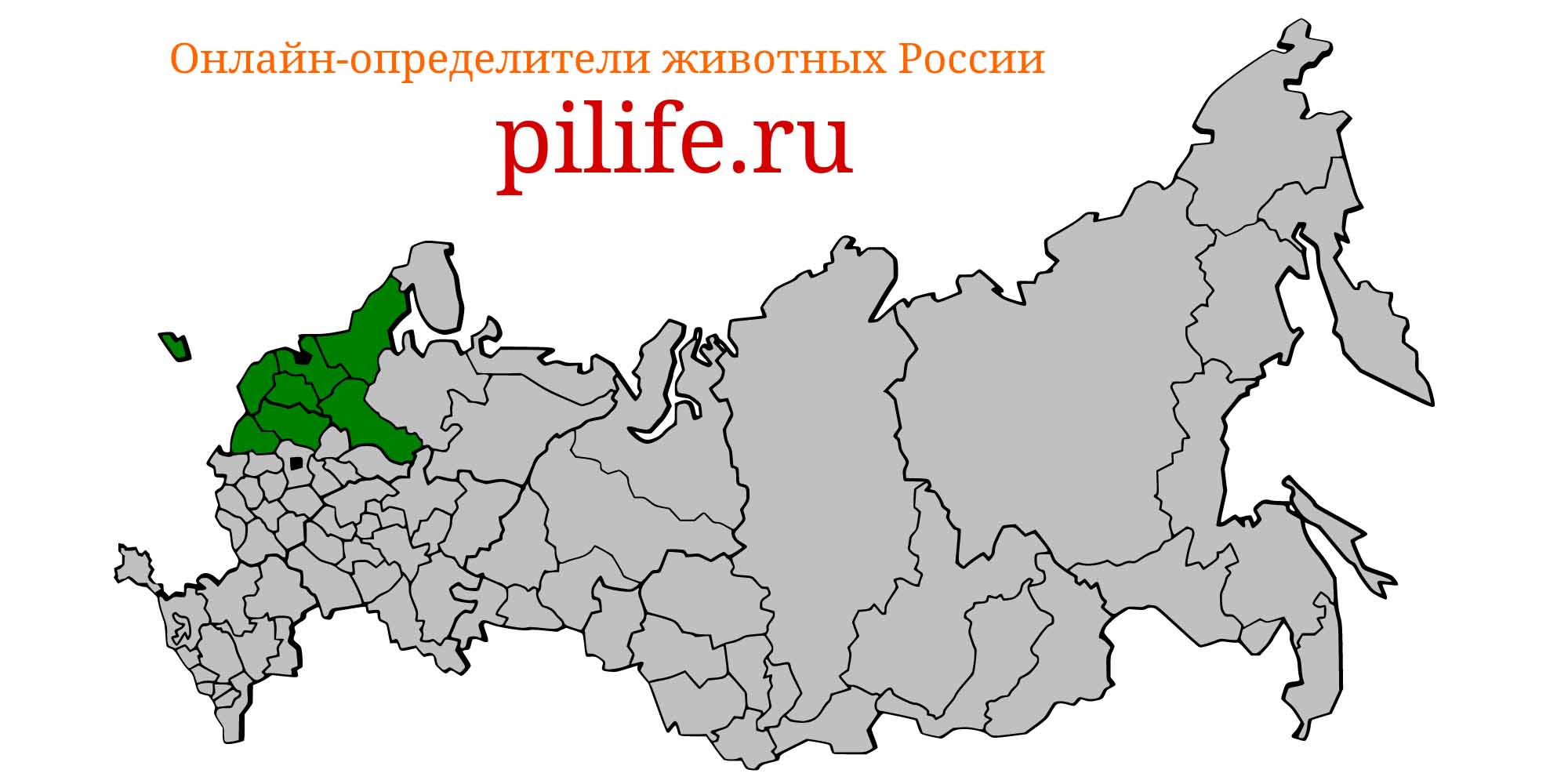 Ареал обитания Lampetra fluviatilis на карте России