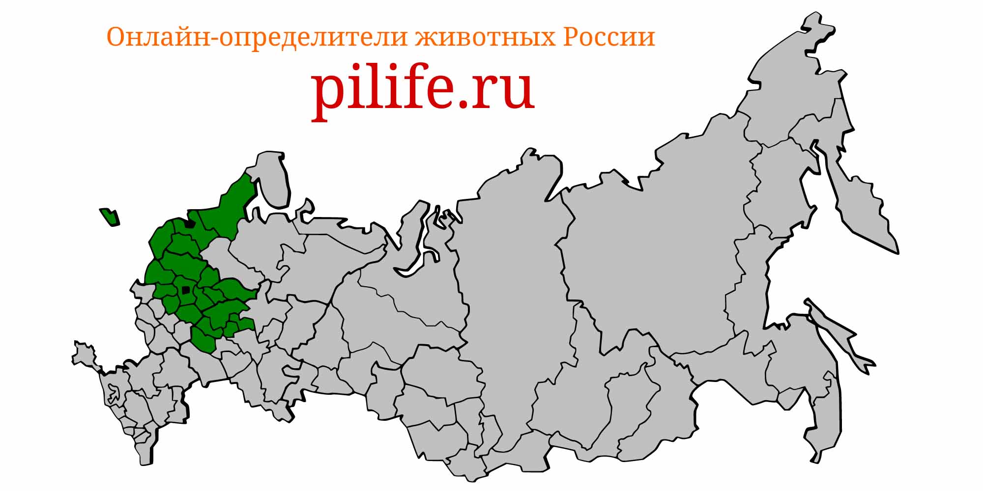 Ареал обитания Lampetra planeri на карте России